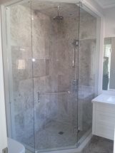 Frameless shower door